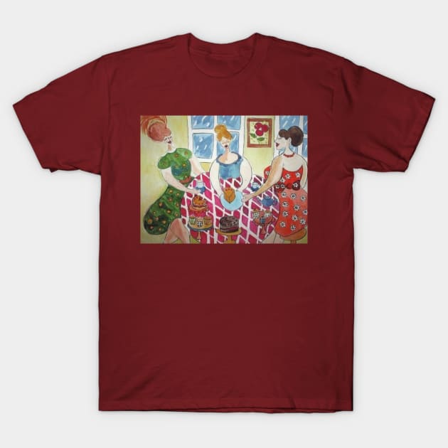 "More Cake Ladies?" T-Shirt by Casimirasquirkyart